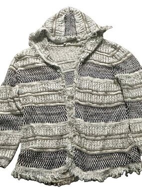 Women’s Fylo Beige Knit Hoodie Cardigan Size XXL